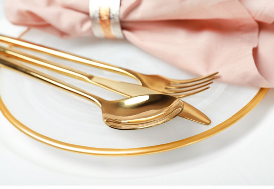 golden wedding cutlery golden-wedding-cutlery