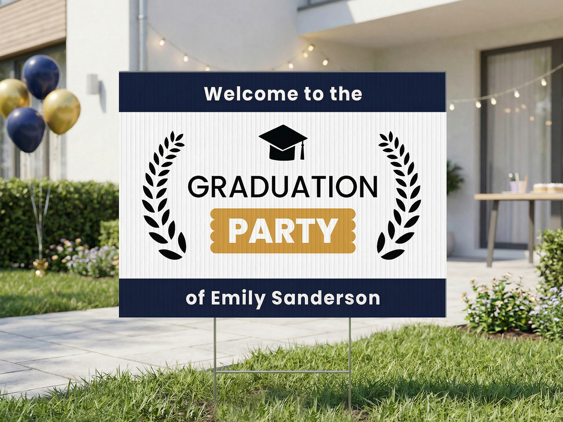 personalized-graduation-sign-with-navy-and-gold-design