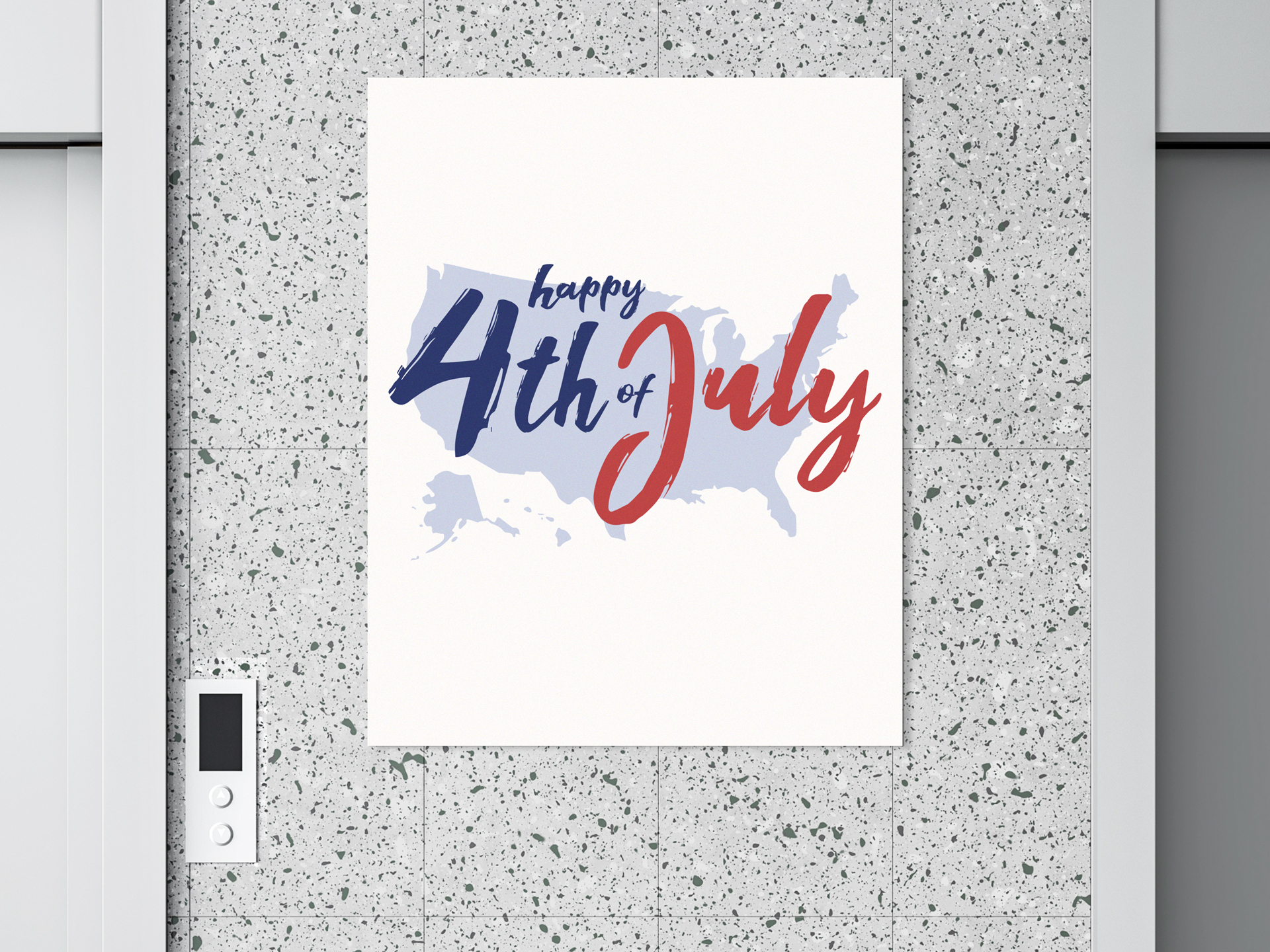 happy-july-fourth-sign-on-wall