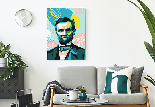 lincoln portrait modern art lincoln-portrait-modern-art