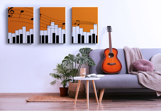 living-room-wall-decor-with-split-canvas