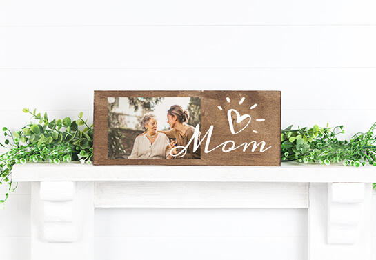 Mother's day wooden photo display mother's-day-wooden-photo-display