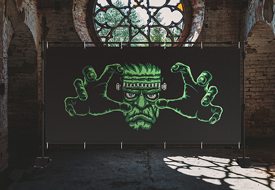 neon titan halloween backdrop neon-titan-halloween-backdrop