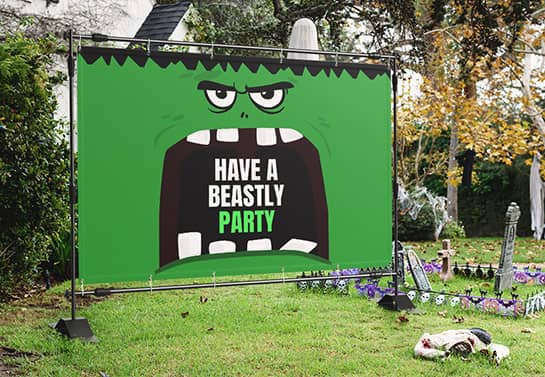 outdoor halloween party sign outdoor-halloween-party-sign