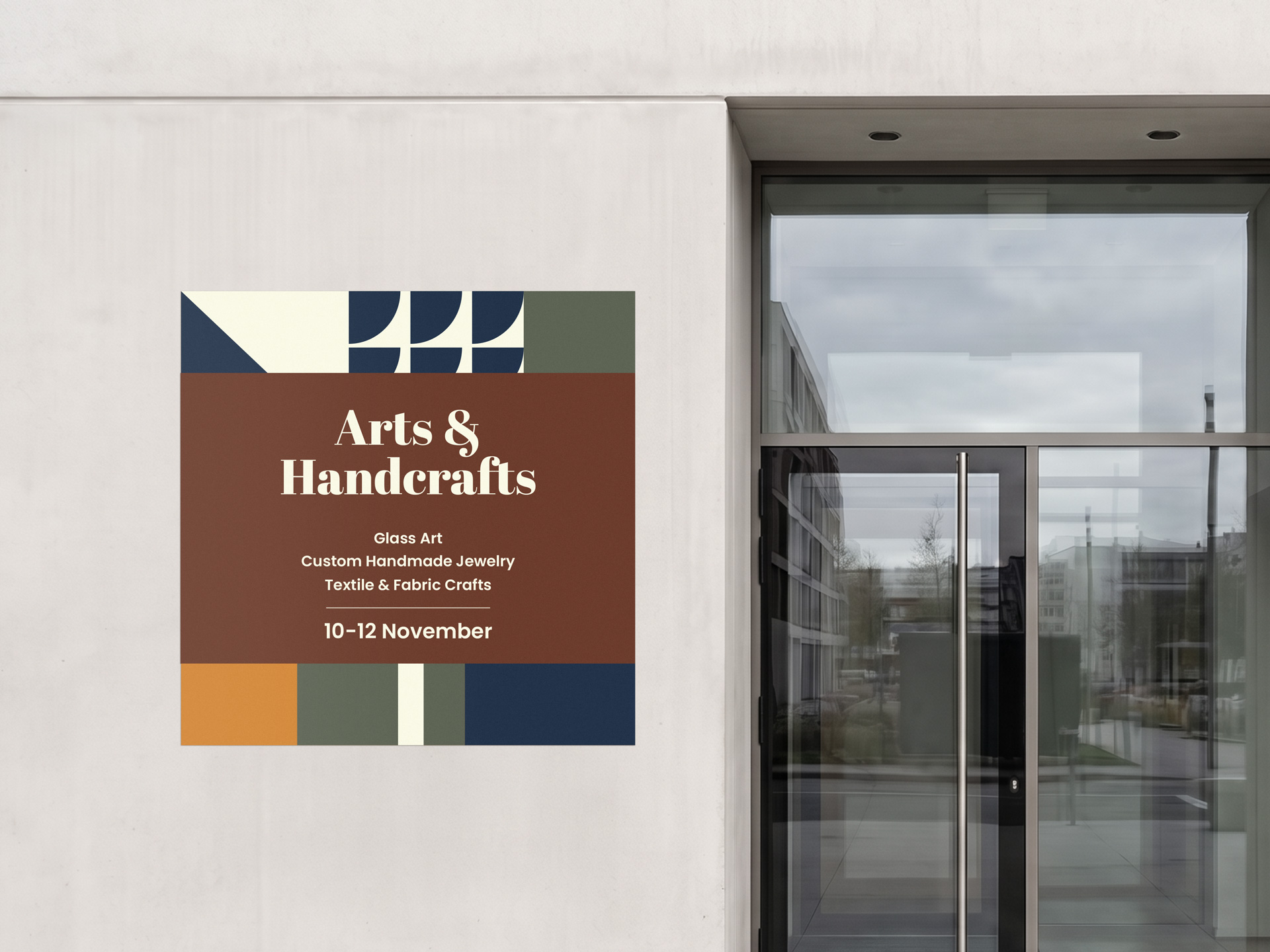 outdoor wall vinyl graphics featuring event information