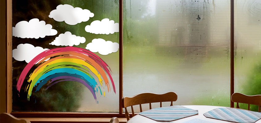 rainbow window decal rainbow-window-decal