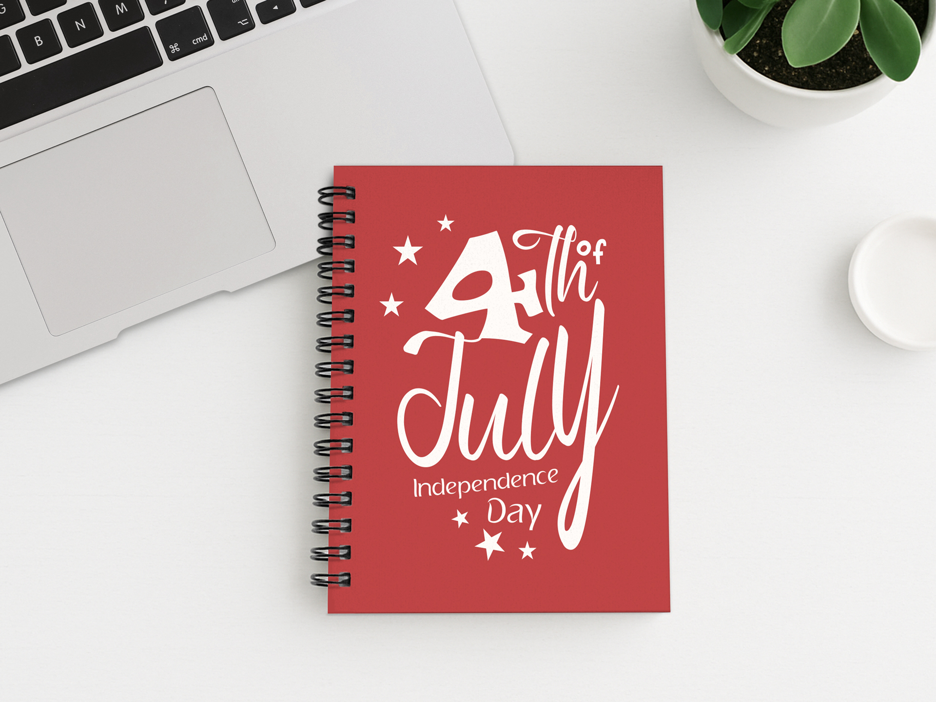 red-independence-day-notebook