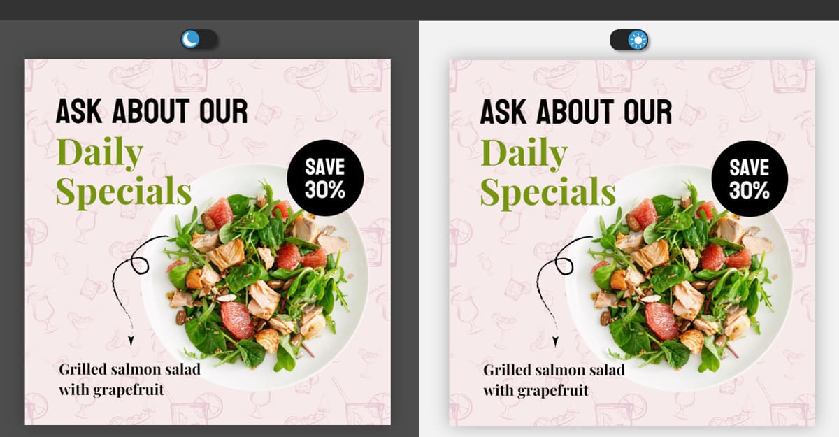sign design display modes screenshot sign-design-display-modes-screenshot