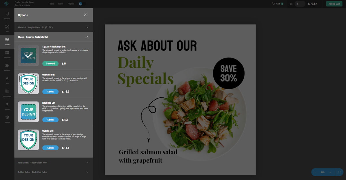 sign design shape options screenshot sign-design-shape-options-screenshot