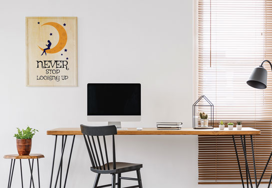 small home office decor with a quote small-home-office-decor-with-a-quote