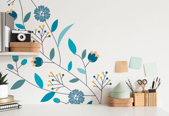 small home office floral decor small-home-office-floral-decor
