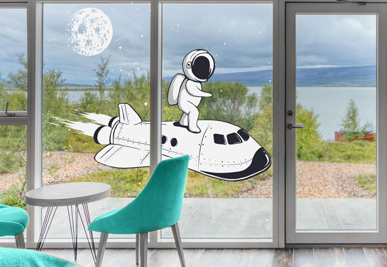 spaceship shaped window decor spaceship-shaped-window-decor