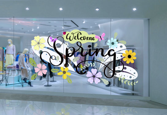 storefront spring decor storefront-spring-decor