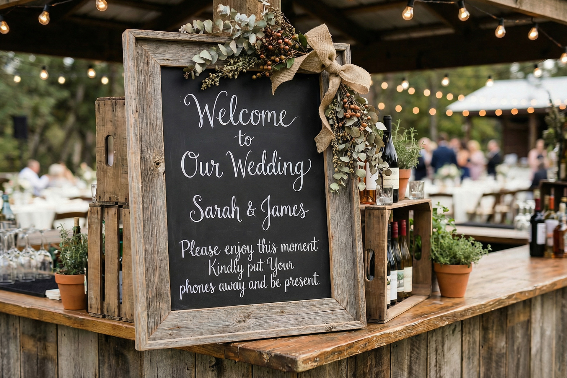 wedding-frame-rustic-chalkboard