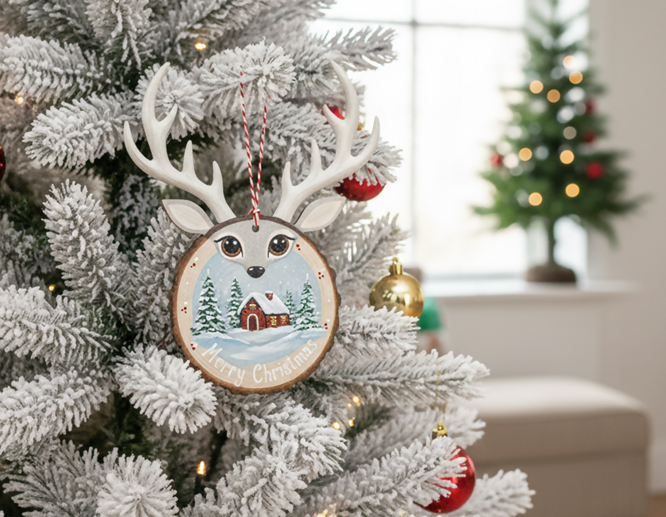 wood-slice-christmas-tree-ornament