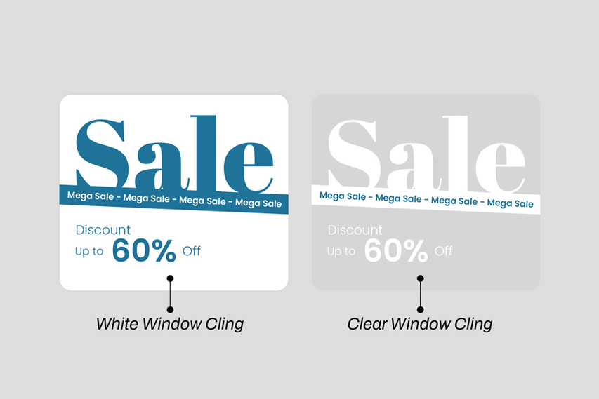 Difference Between Clear and White Window Decals Difference Between Clear and White Window Decals