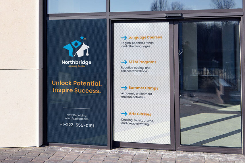 Informative Learning Center Services Perforated Decals Informative Learning Center Services Perforated Decals