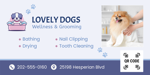 Dog Wellness and Grooming Sign Template