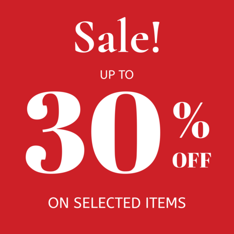 Red and White Sale on Selected Items Sign Template