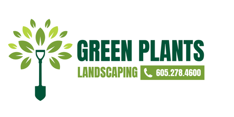 Garden Shovel and Green Leaves Logo Sign Template