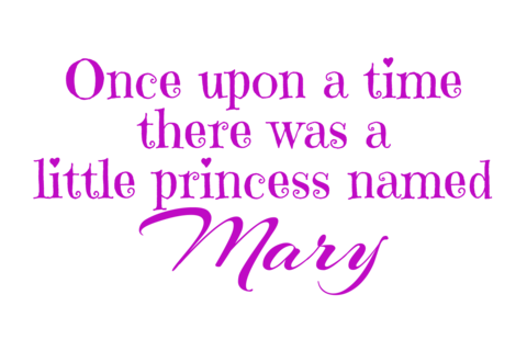Violet Once Upon a Time Quote Sign Template
