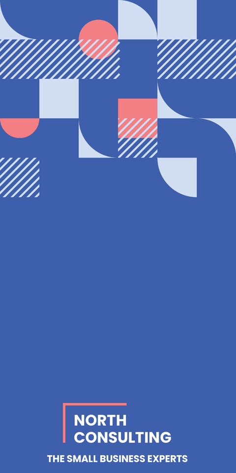 Geometric Shapes Consulting Business Table Runner Template