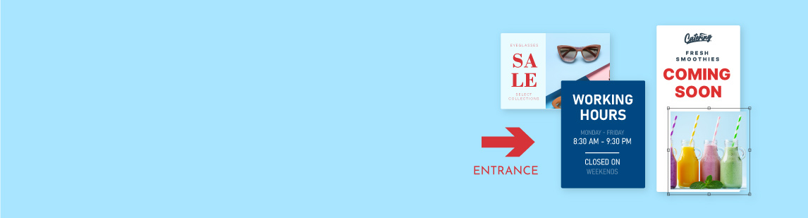 10 Informative. Sign Advertising & Informative Templates | Square Signs